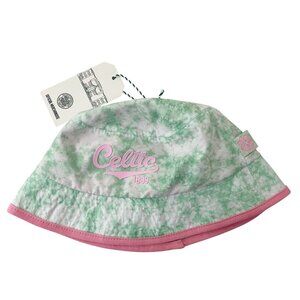 NEW Celtic FC Green & Pink Tie Dye Bucket Hat Size Juniors